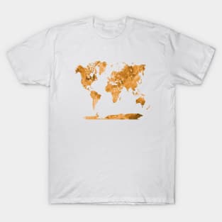 World map in watercolor T-Shirt